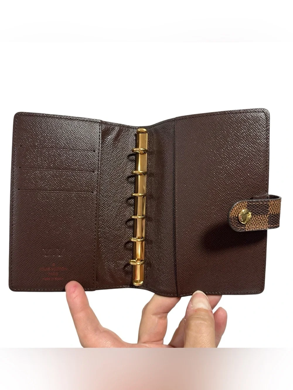 Louis Vuitton Damier Ebene Leather Agenda PM Passport Travel Organizer